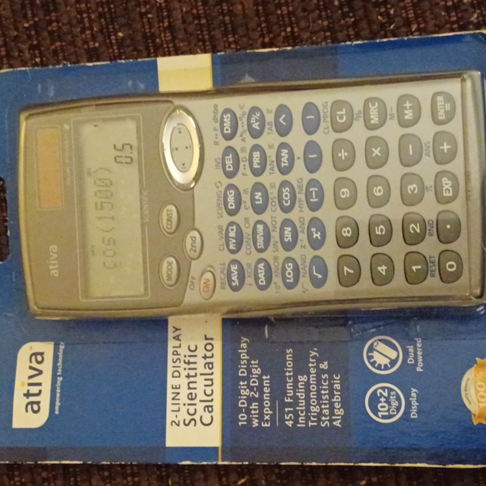 Actiiva 2 line display scientific calculator